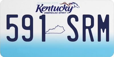KY license plate 591SRM