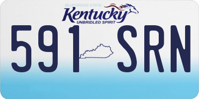 KY license plate 591SRN