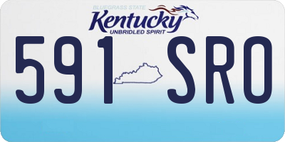 KY license plate 591SRO