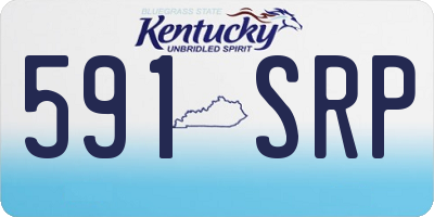 KY license plate 591SRP
