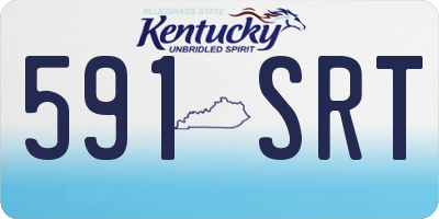 KY license plate 591SRT