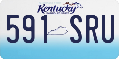 KY license plate 591SRU