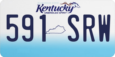 KY license plate 591SRW
