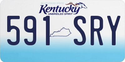 KY license plate 591SRY