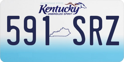 KY license plate 591SRZ