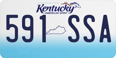 KY license plate 591SSA