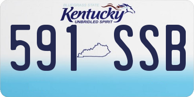 KY license plate 591SSB
