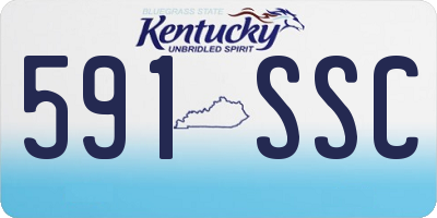 KY license plate 591SSC