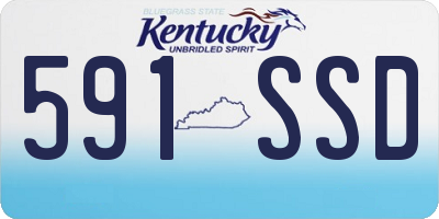 KY license plate 591SSD