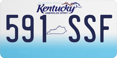 KY license plate 591SSF