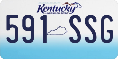 KY license plate 591SSG