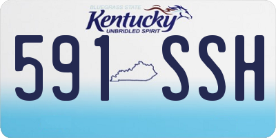 KY license plate 591SSH