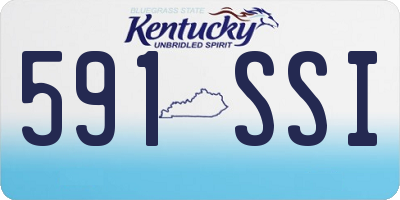 KY license plate 591SSI