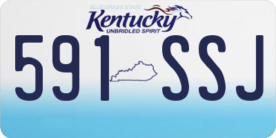 KY license plate 591SSJ