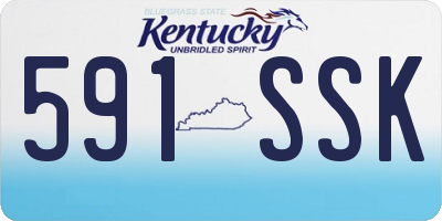 KY license plate 591SSK