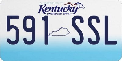 KY license plate 591SSL