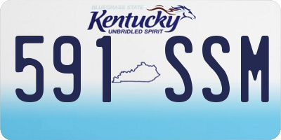 KY license plate 591SSM