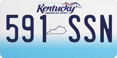 KY license plate 591SSN