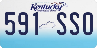 KY license plate 591SSO