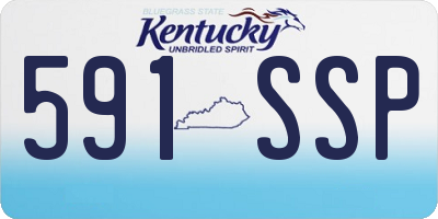 KY license plate 591SSP