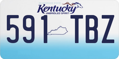KY license plate 591TBZ