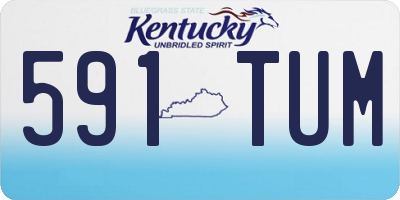 KY license plate 591TUM