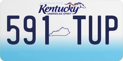 KY license plate 591TUP