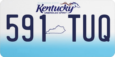 KY license plate 591TUQ