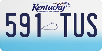 KY license plate 591TUS