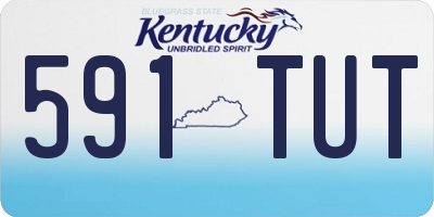 KY license plate 591TUT