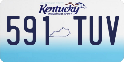 KY license plate 591TUV