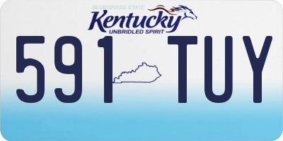 KY license plate 591TUY