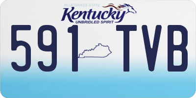 KY license plate 591TVB