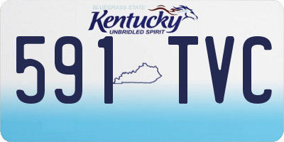 KY license plate 591TVC