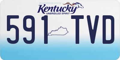 KY license plate 591TVD