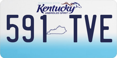 KY license plate 591TVE