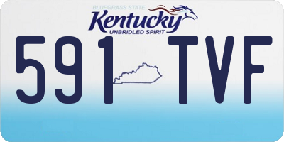 KY license plate 591TVF