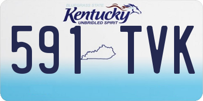 KY license plate 591TVK