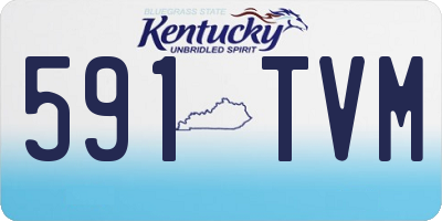 KY license plate 591TVM