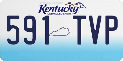 KY license plate 591TVP