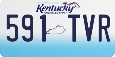 KY license plate 591TVR