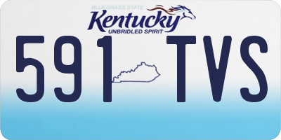 KY license plate 591TVS