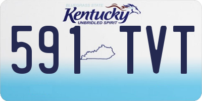 KY license plate 591TVT