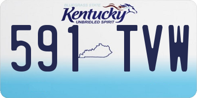 KY license plate 591TVW