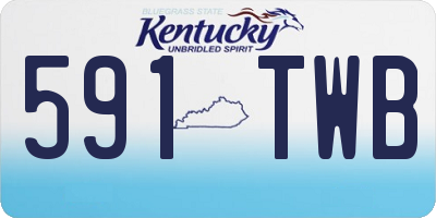 KY license plate 591TWB