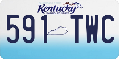 KY license plate 591TWC