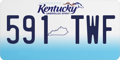 KY license plate 591TWF