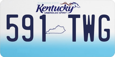 KY license plate 591TWG