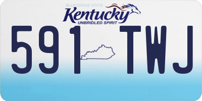 KY license plate 591TWJ