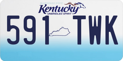 KY license plate 591TWK